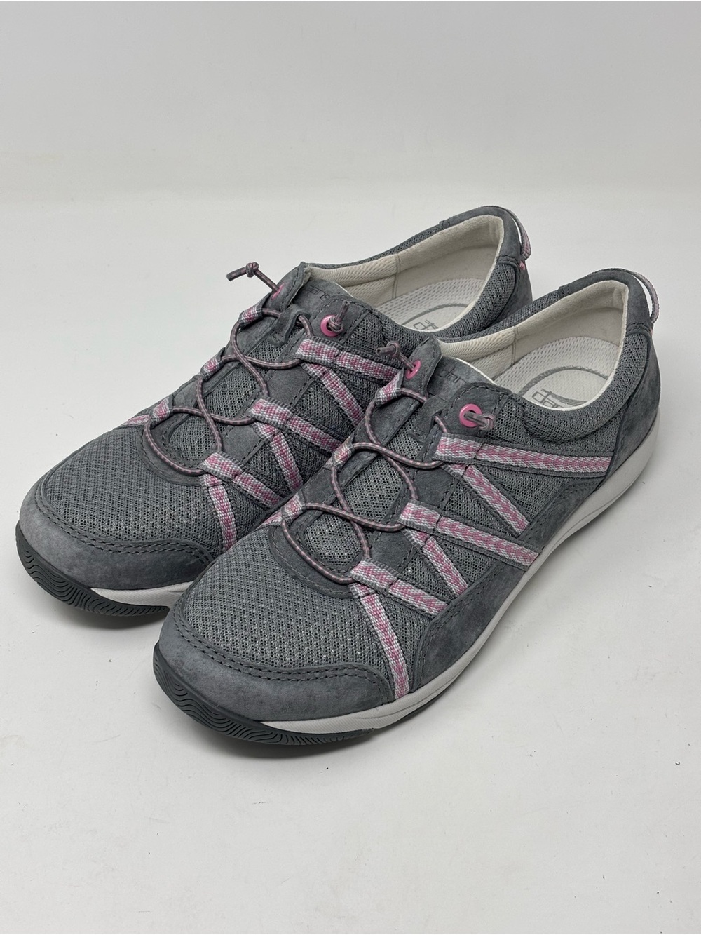 Dansko Harlyn Grey Suede Sneakers Size 38 (7.5-8)